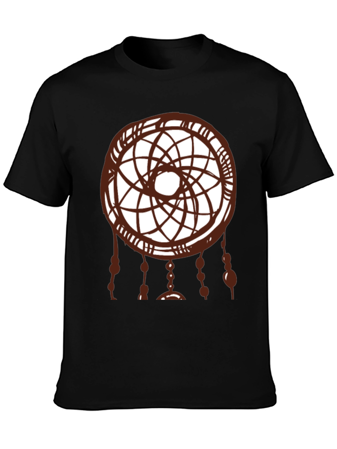 Dreamcatcher Graphic Tee - Black Cotton Shirt