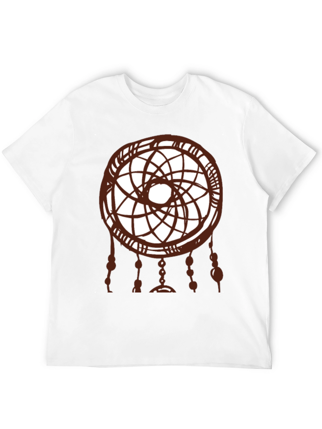 Dreamcatcher Graphic Tee - Black Cotton Shirt