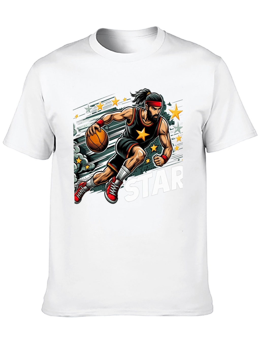 Basketball Star Graphic T-Shirt