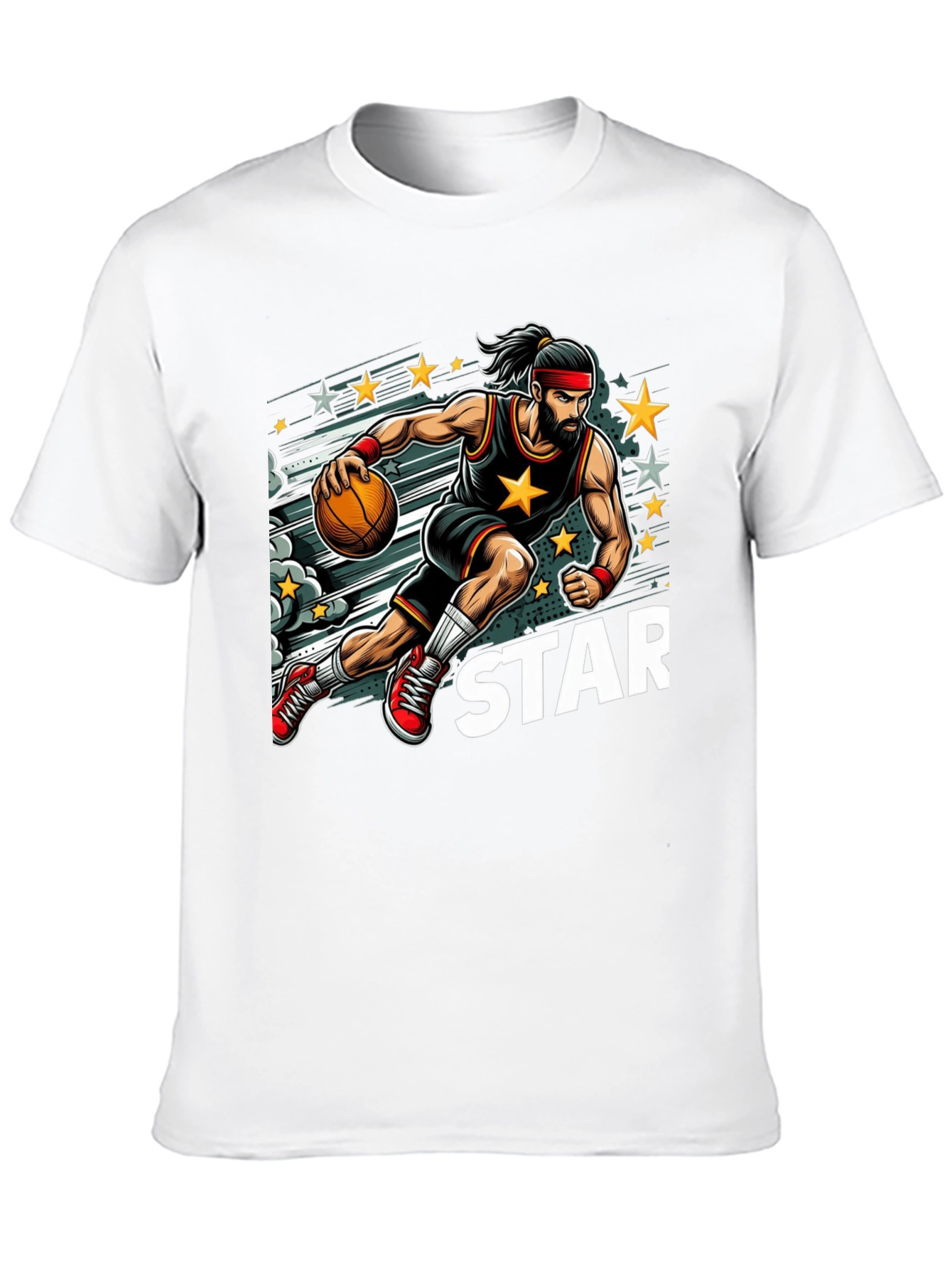 Basketball Star Graphic T-Shirt