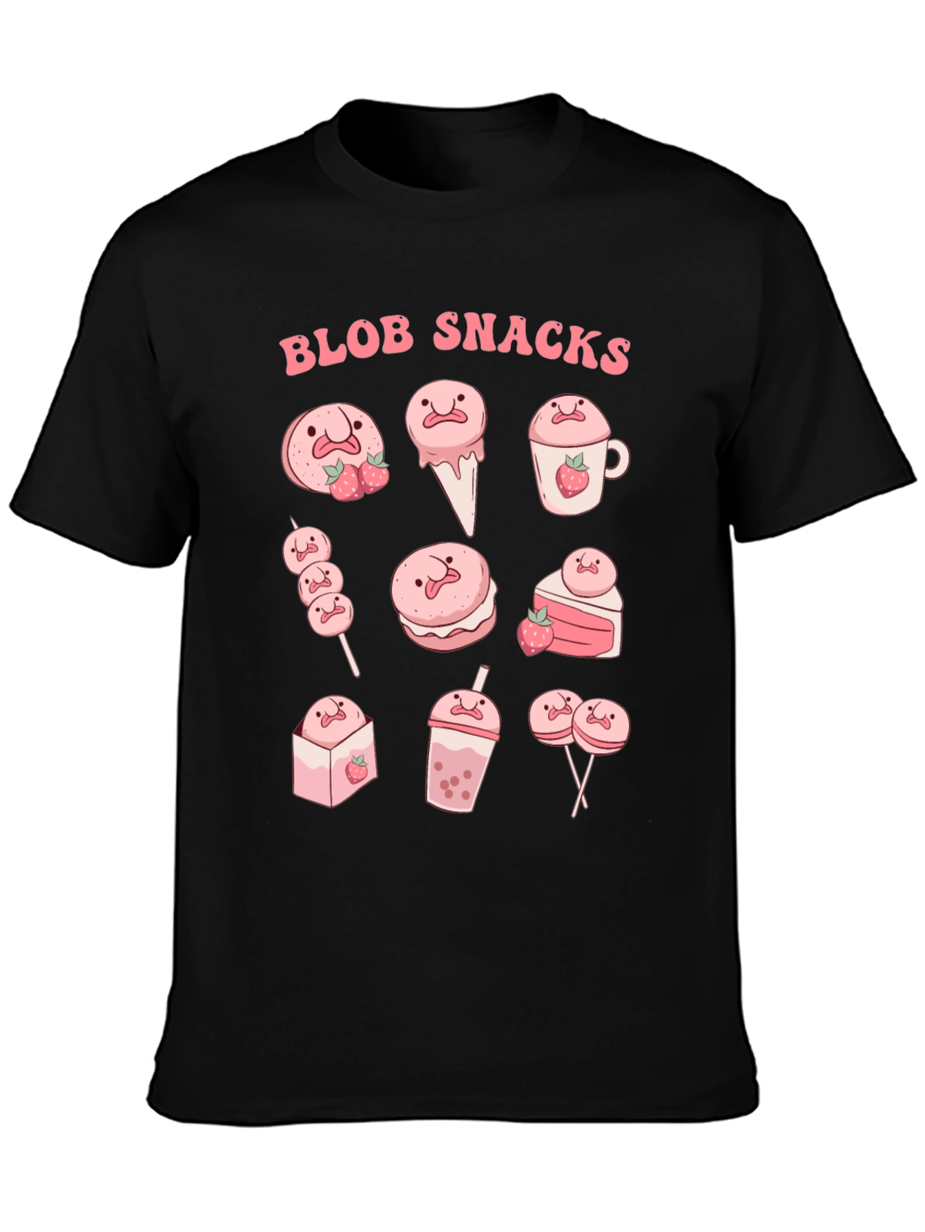 Blob Snacks Graphic T-Shirt