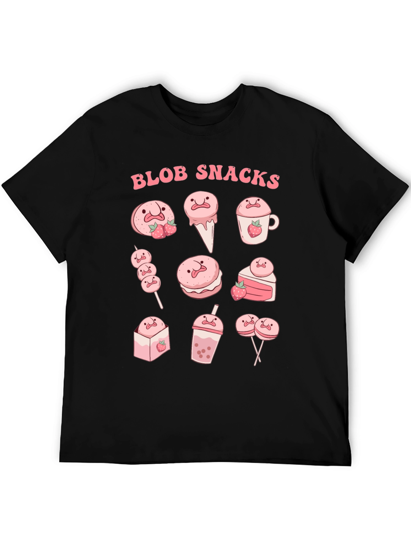 Blob Snacks Graphic T-Shirt
