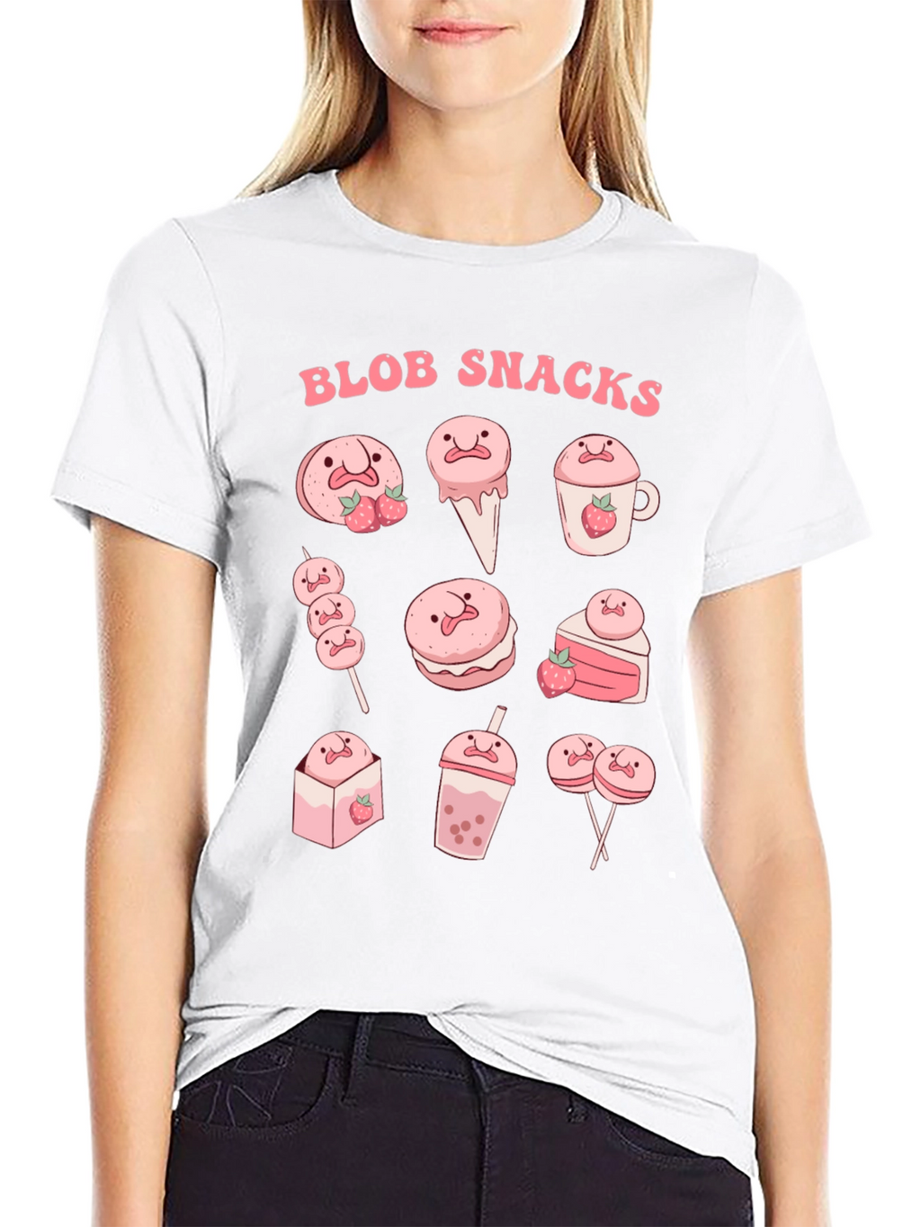 Blob Snacks Graphic T-Shirt