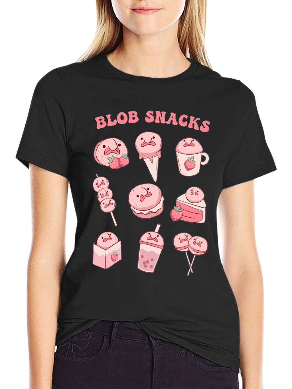 Blob Snacks Graphic T-Shirt