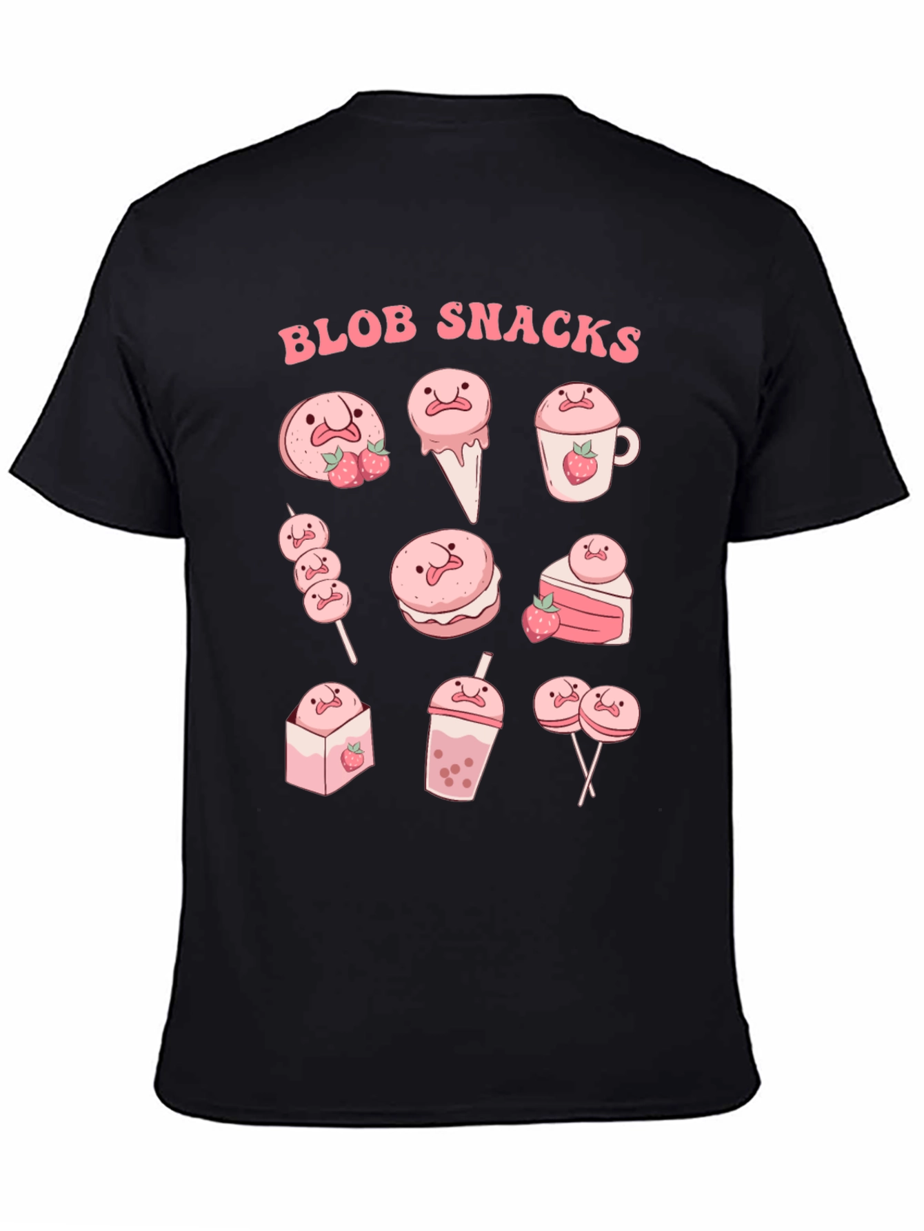 Blob Snacks Graphic T-Shirt