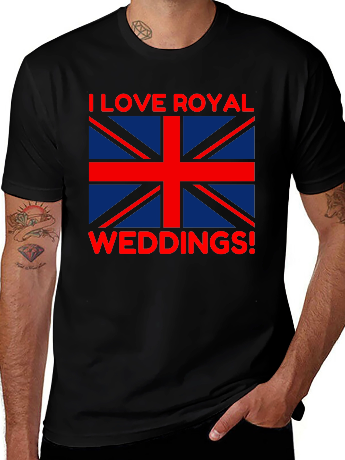 I Love Royal Weddings T-Shirt - Union Jack Flag