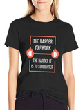 Motivational Gym T-Shirt: Work Harder