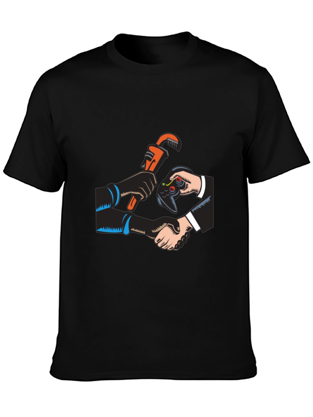 Gamer Plumber Black T-Shirt