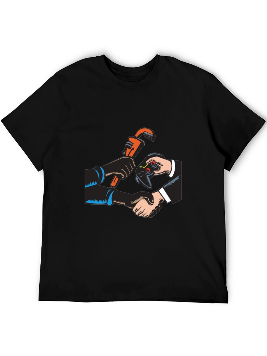 Gamer Plumber Black T-Shirt
