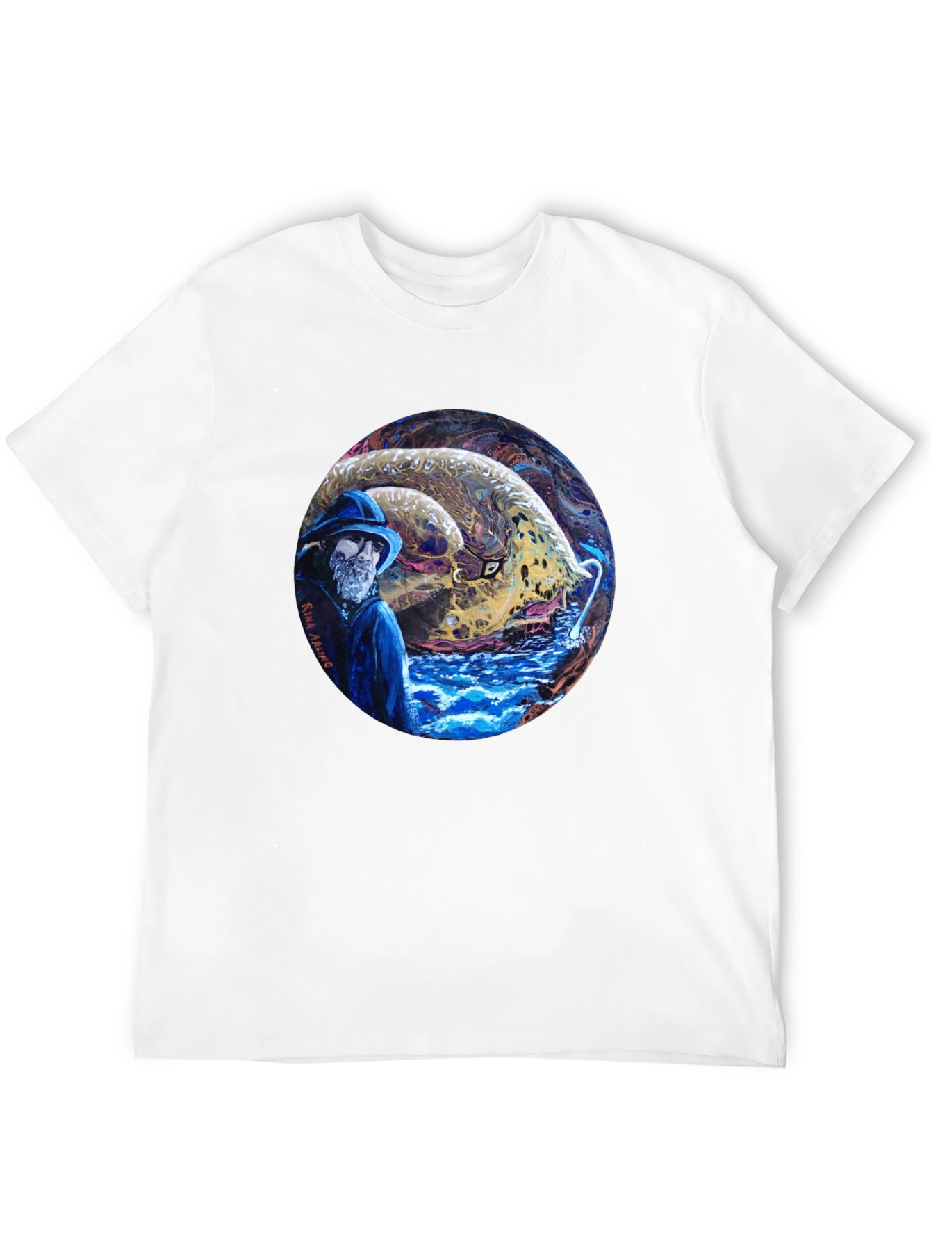 Fisherman & Sea Monster Graphic Tee