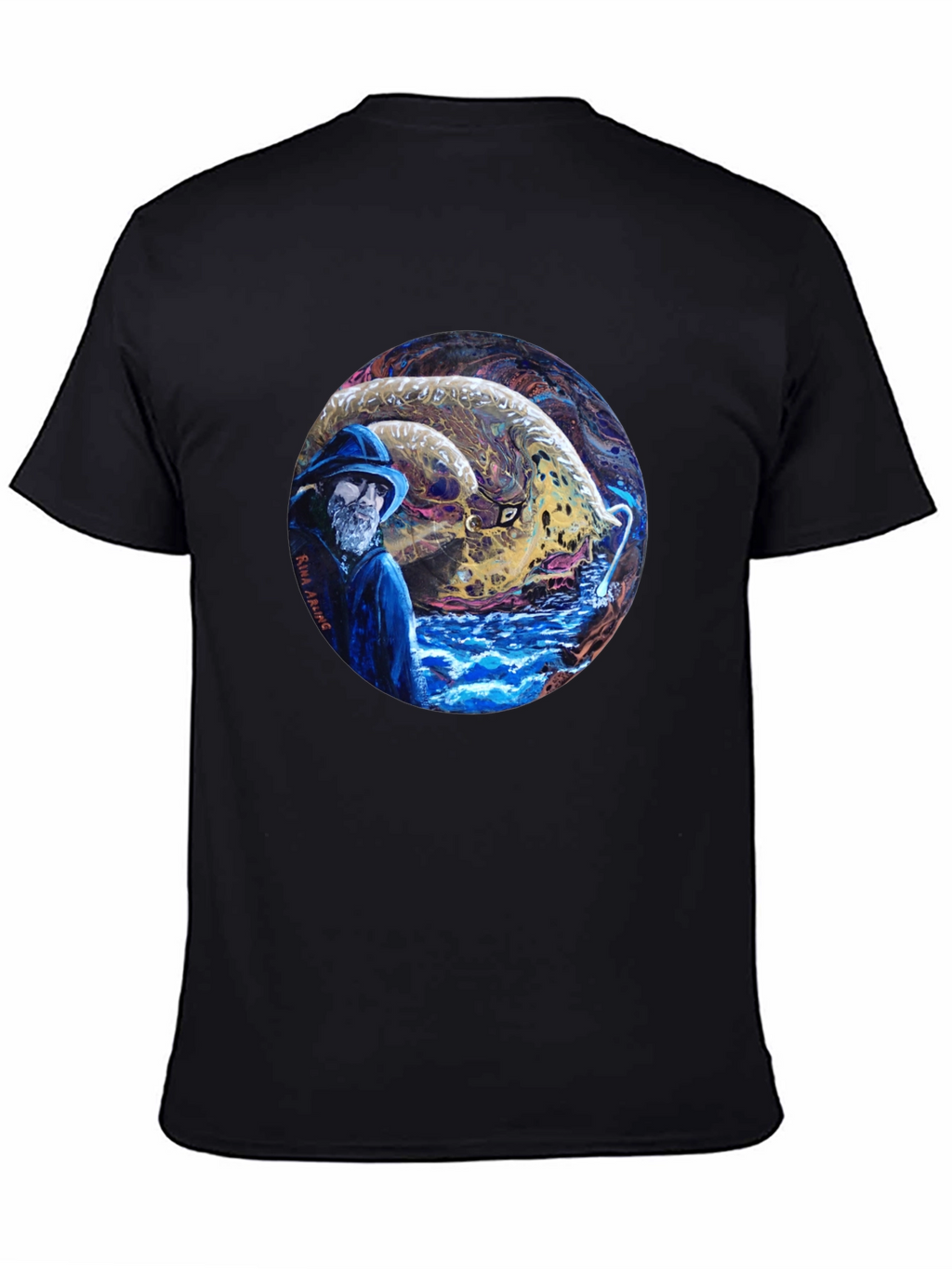 Fisherman & Sea Monster Graphic Tee