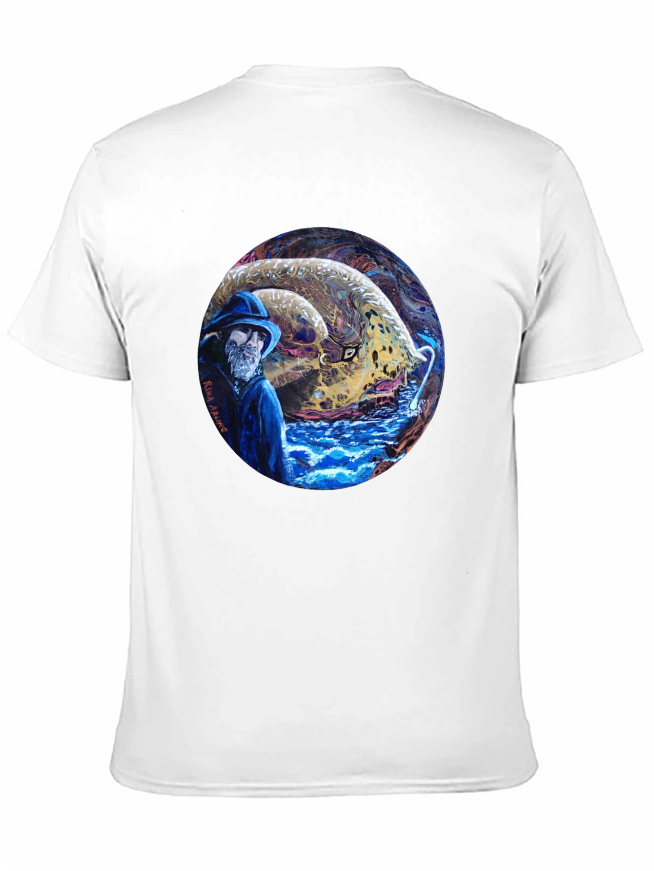 Fisherman & Sea Monster Graphic Tee