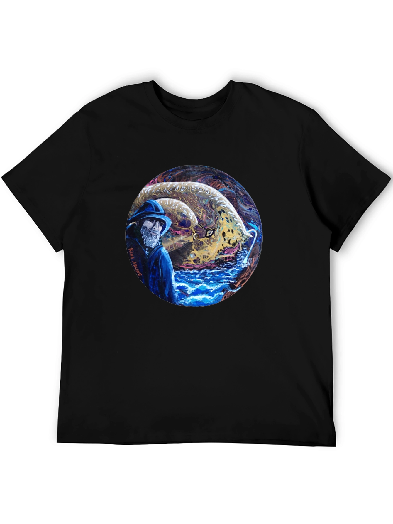 Fisherman & Sea Monster Graphic Tee