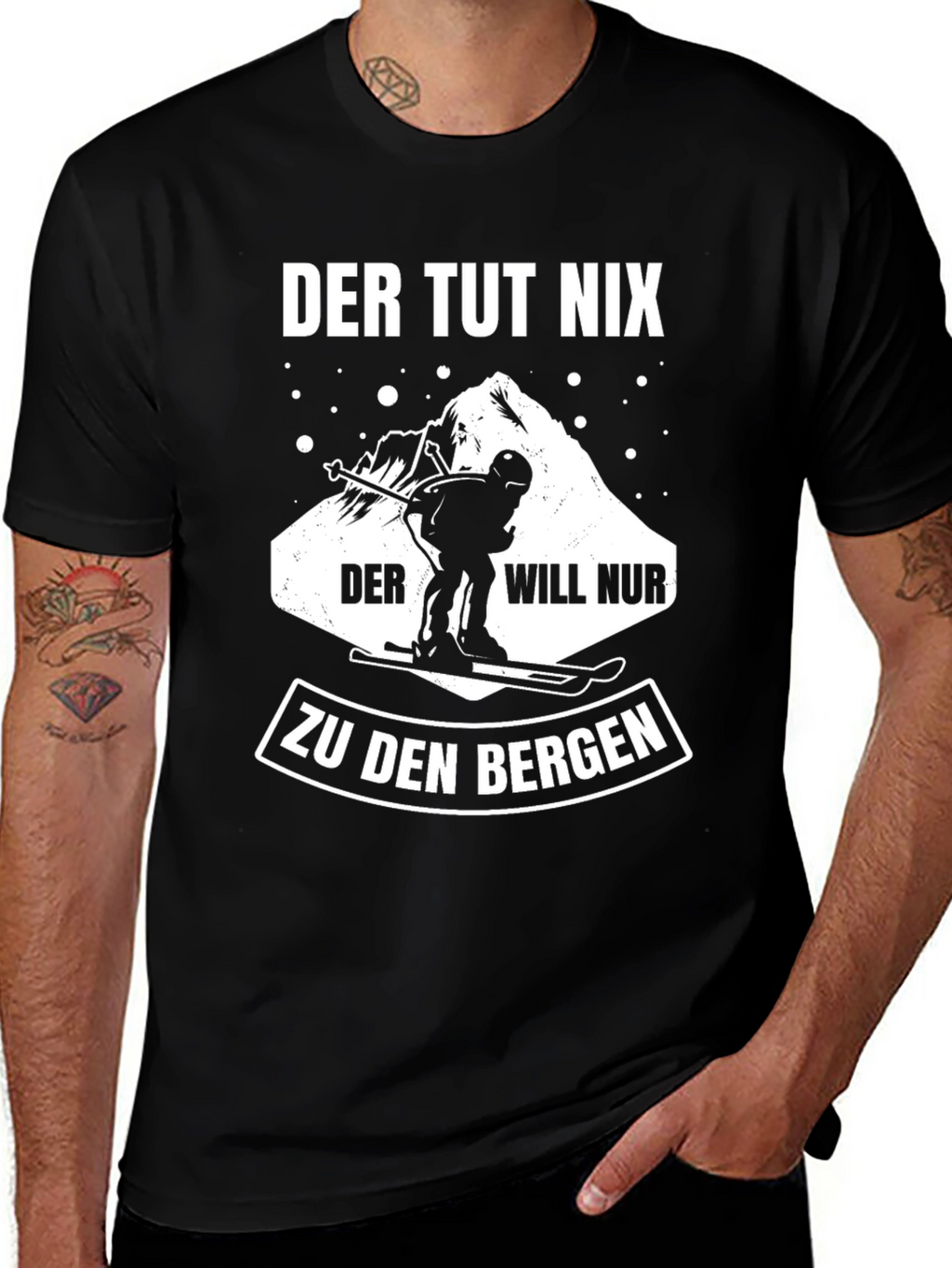 Der Tut Nix Skiing T-Shirt - Mountain Lover