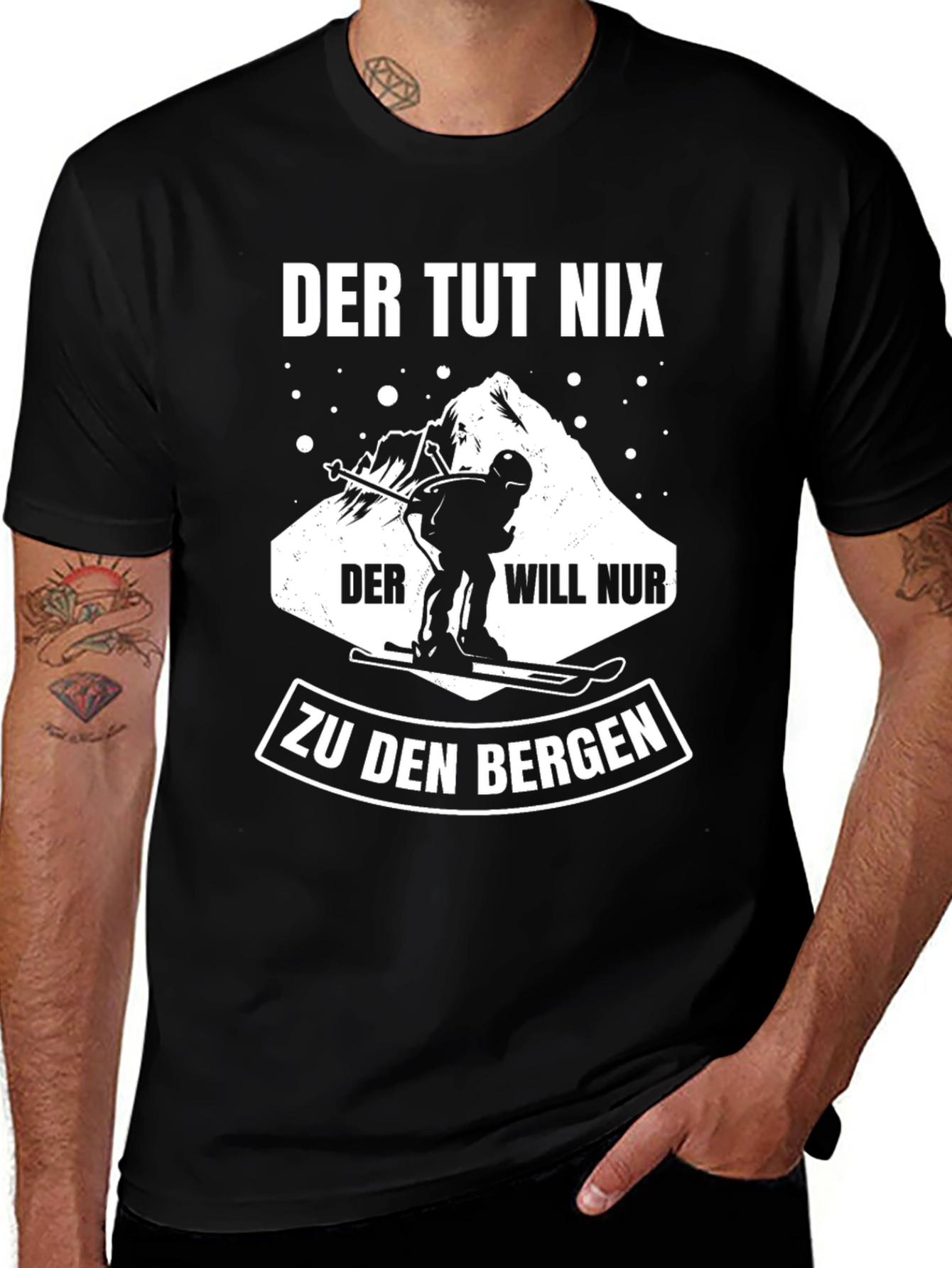 Der Tut Nix Skiing T-Shirt - Mountain Lover