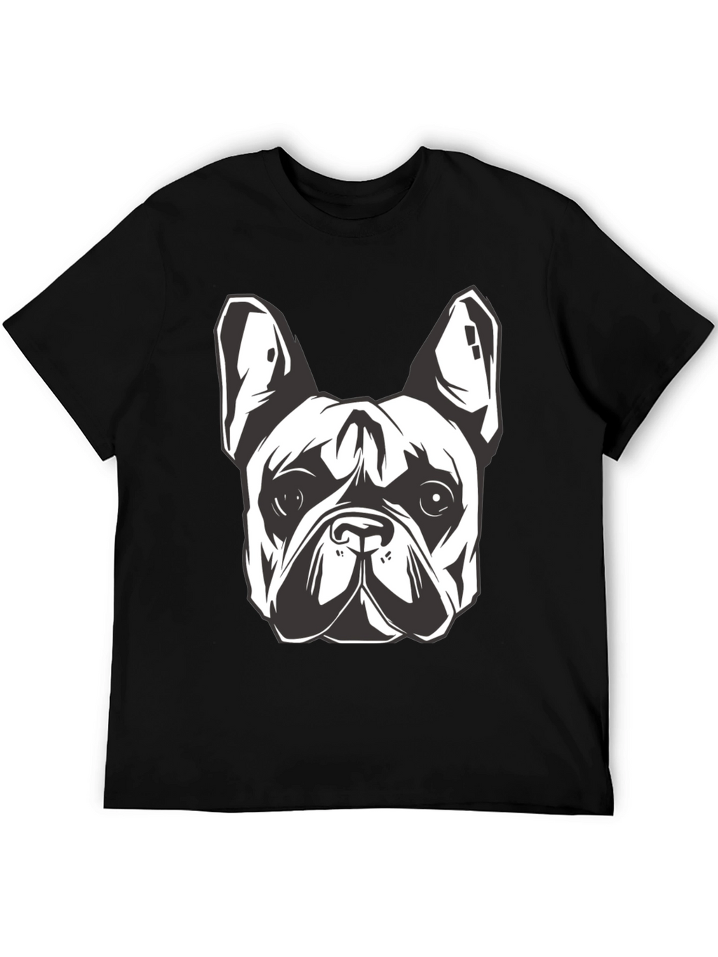 Cool Bulldog Graphic Black T-Shirt