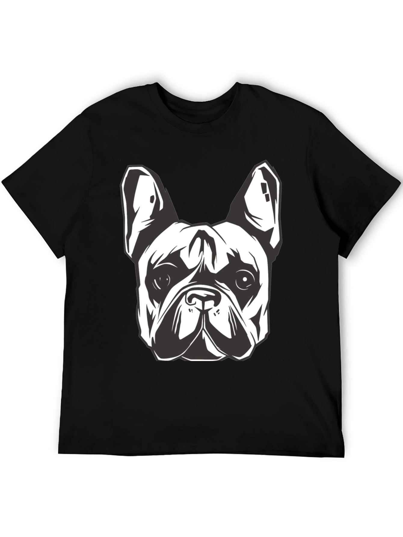 Cool Bulldog Graphic Black T-Shirt