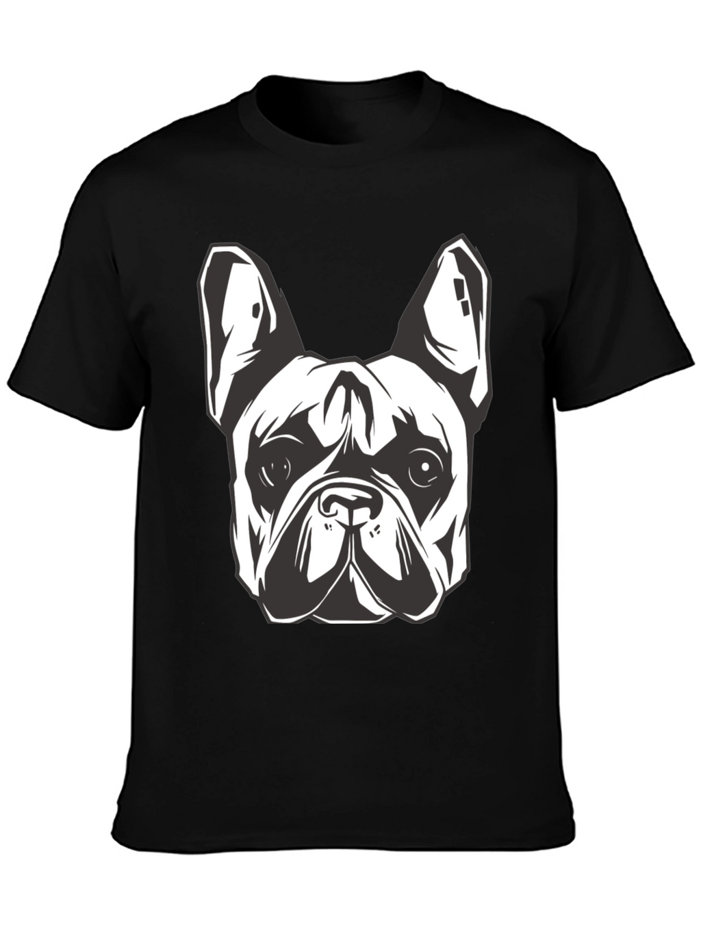 Cool Bulldog Graphic Black T-Shirt