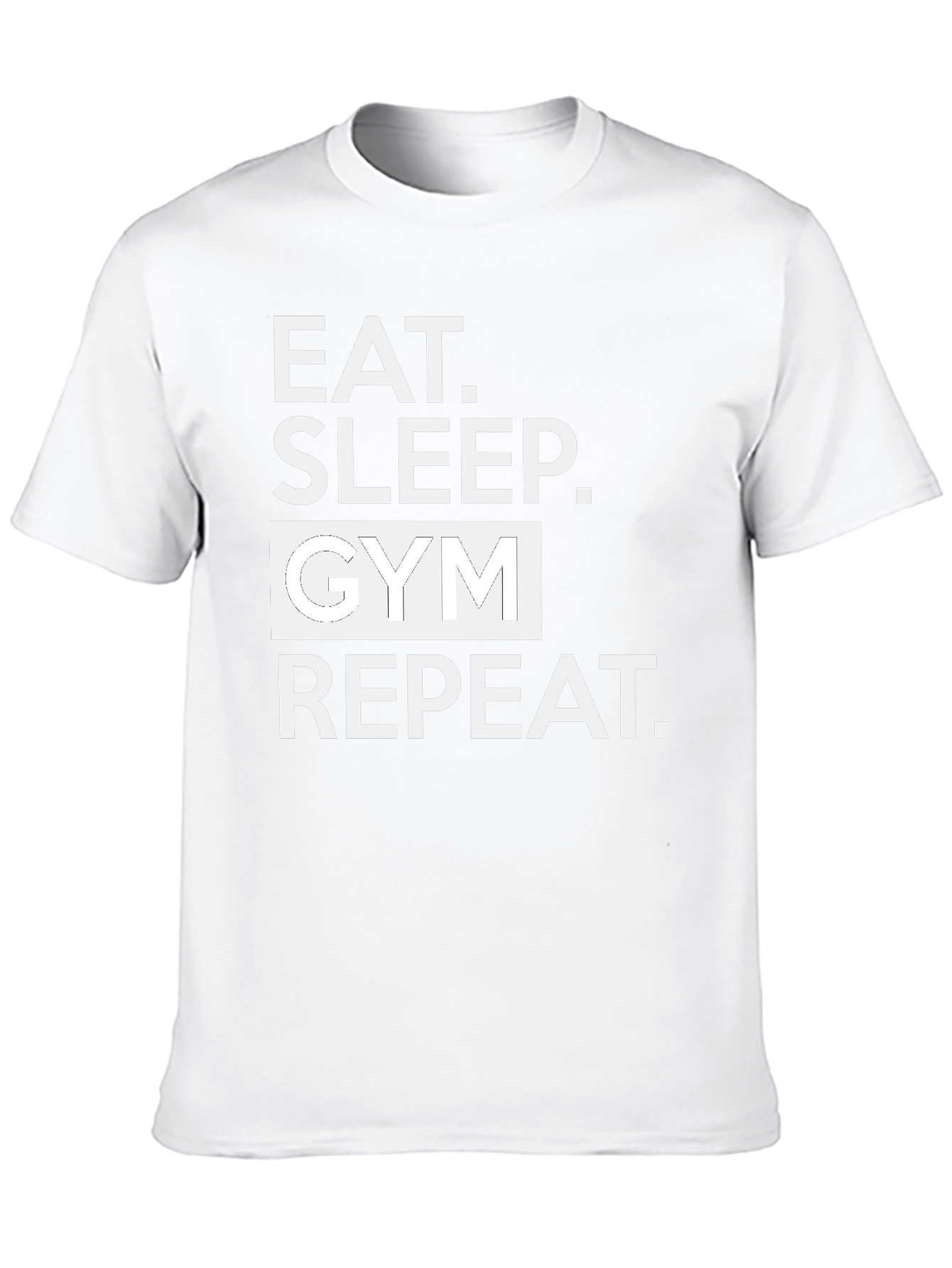 Eat Sleep Gym Repeat Black T-Shirt