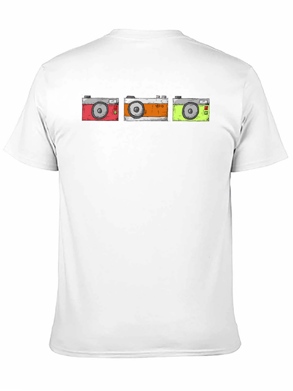 Retro Camera T-Shirt - Black