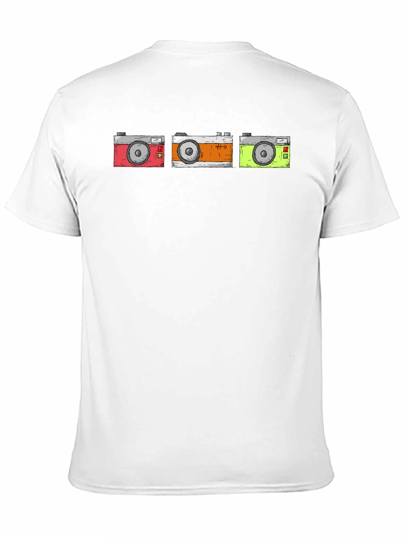 Retro Camera T-Shirt - Black