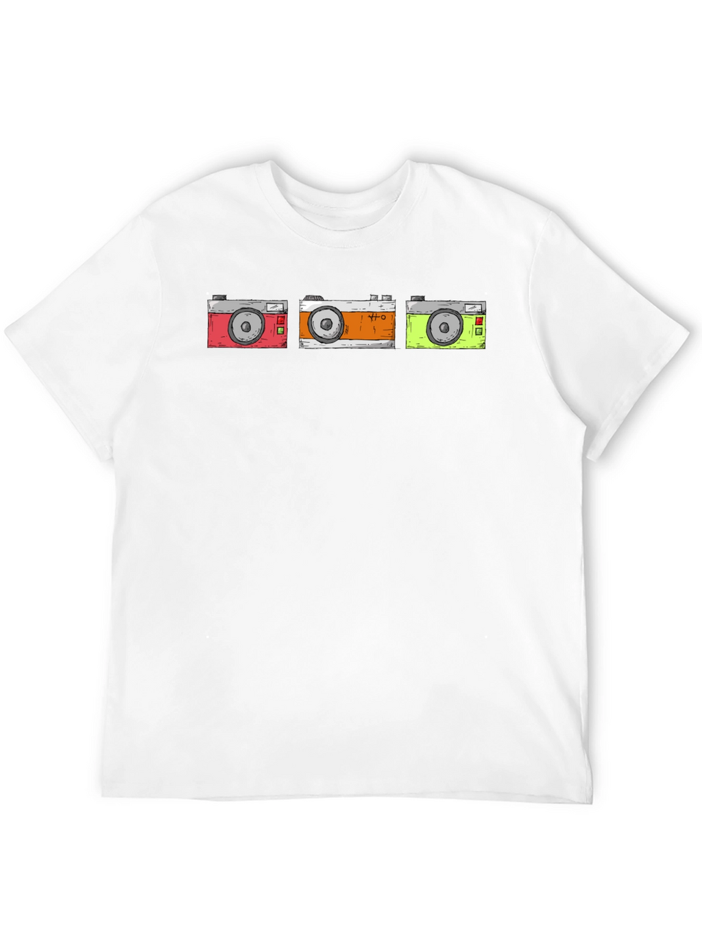 Retro Camera T-Shirt - Black