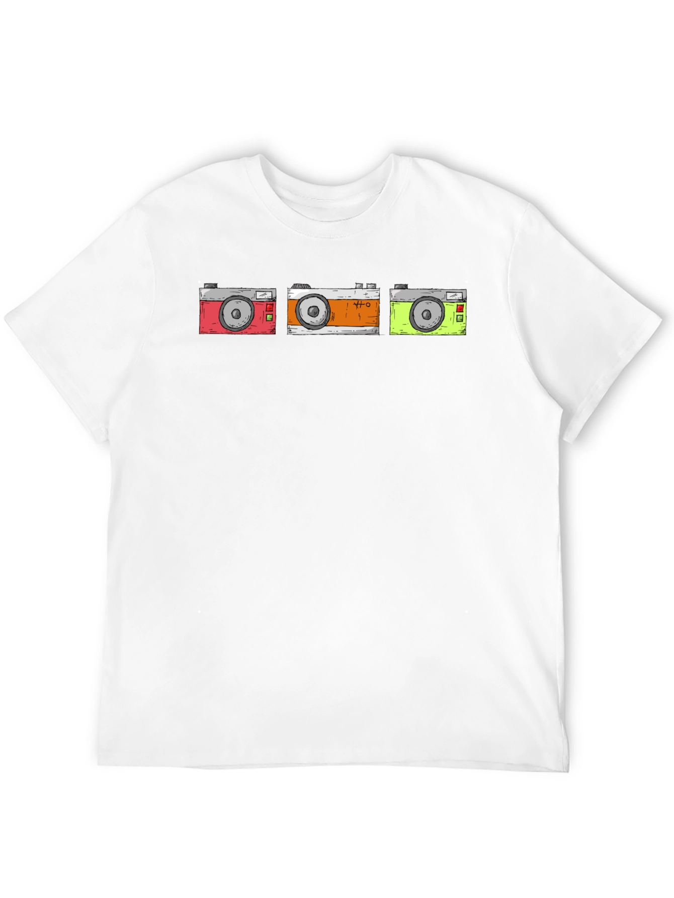 Retro Camera T-Shirt - Black