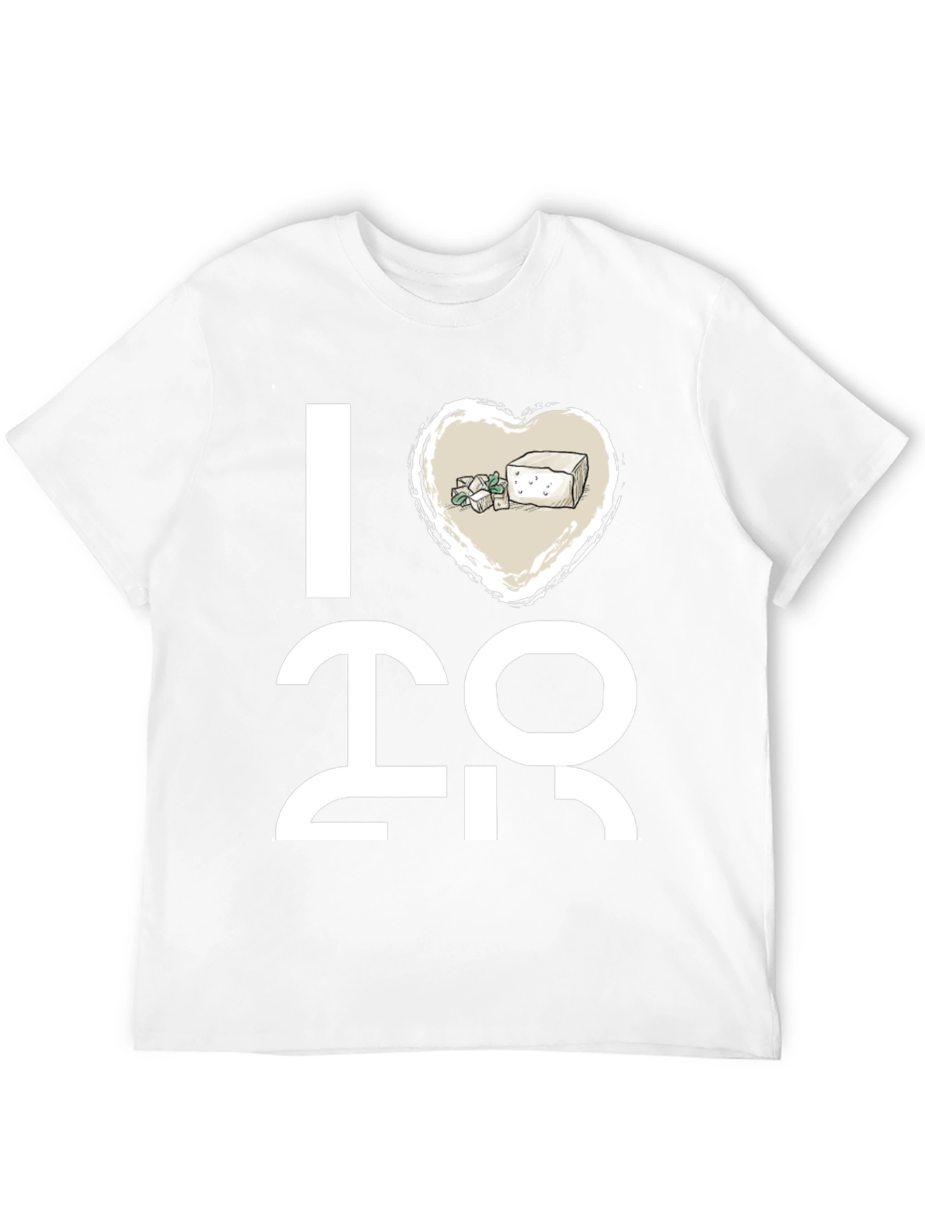 I Heart Tofu T-Shirt - Vegan Graphic Tee