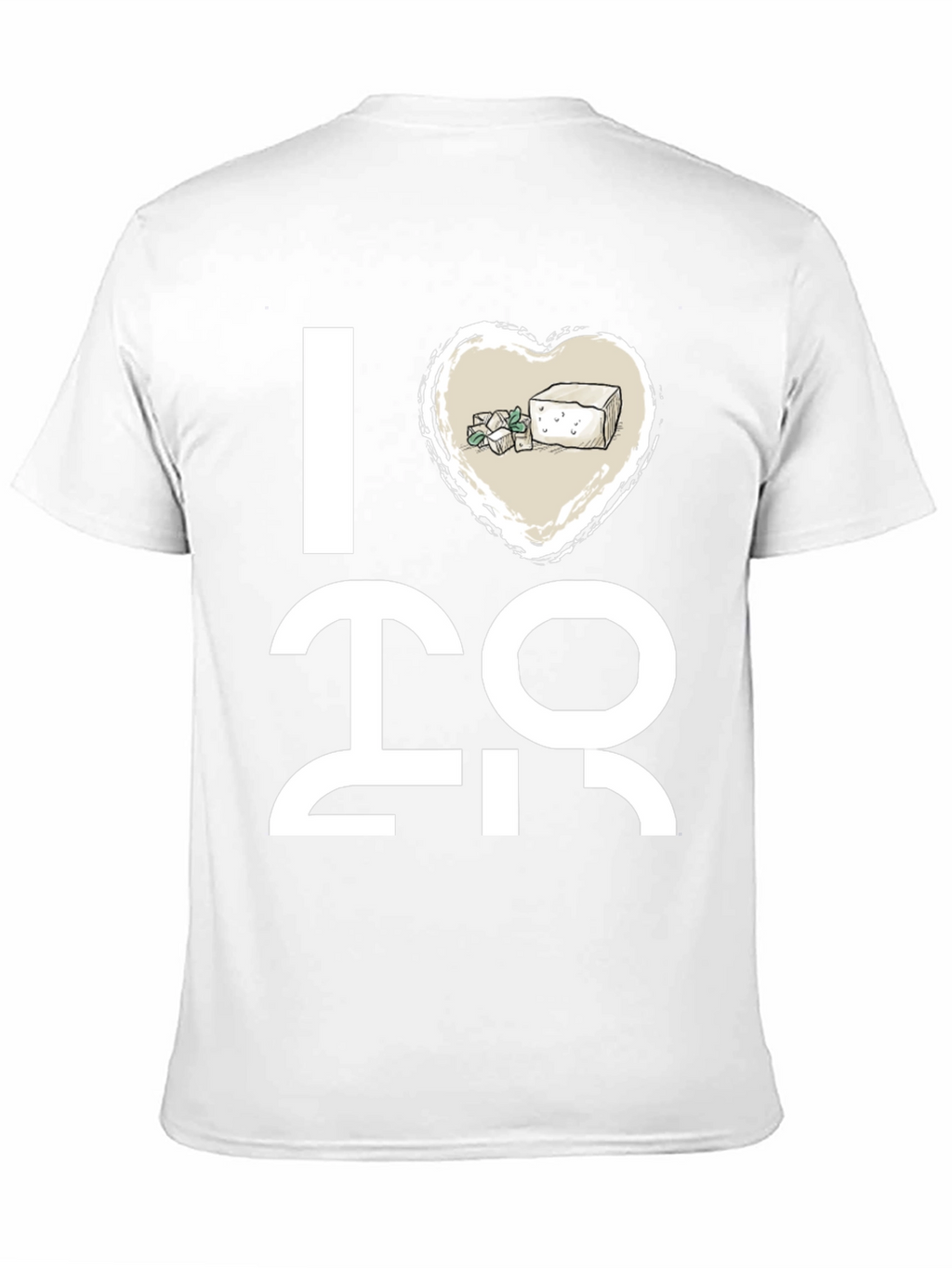 I Heart Tofu T-Shirt - Vegan Graphic Tee