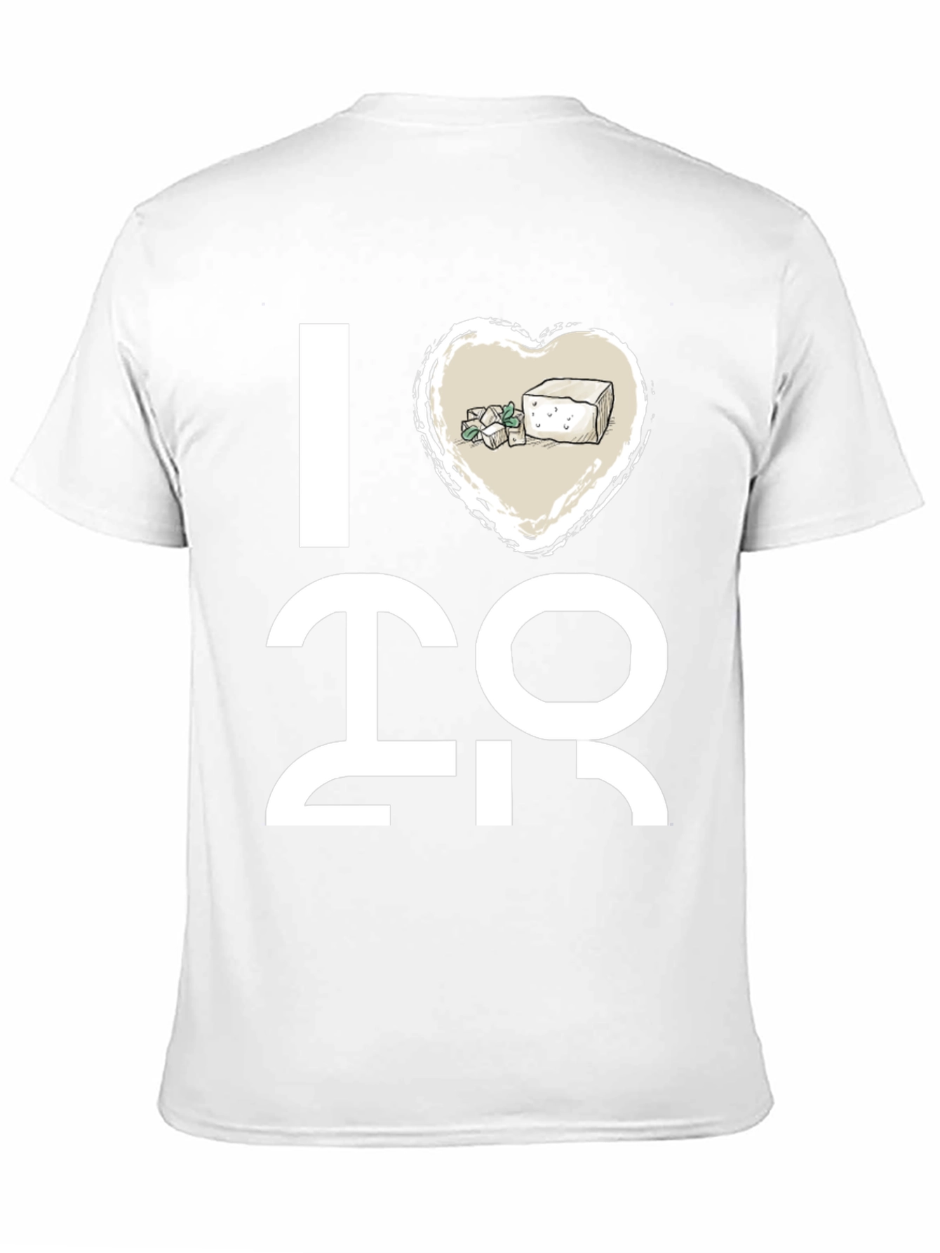 I Heart Tofu T-Shirt - Vegan Graphic Tee