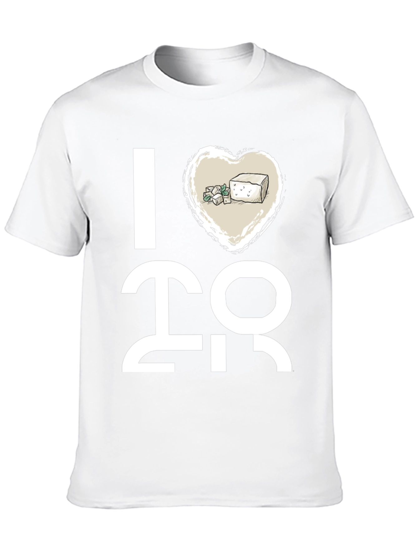 I Heart Tofu T-Shirt - Vegan Graphic Tee