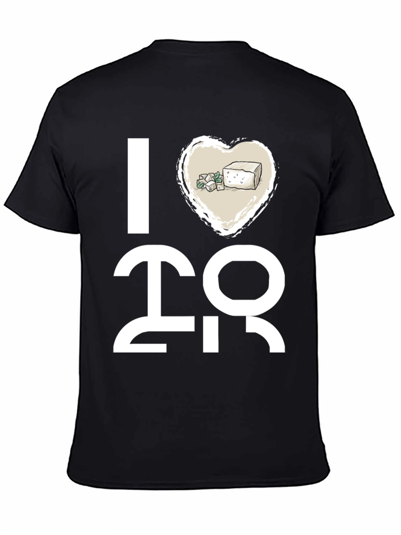 I Heart Tofu T-Shirt - Vegan Graphic Tee