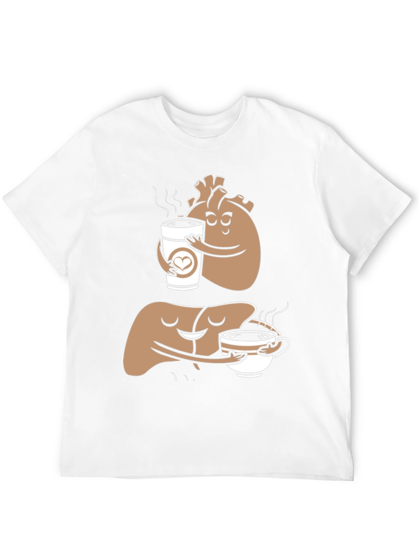 Anatomical Heart & Liver Coffee T-Shirt