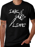 Ink Life Tattoo Gun Graphic T-Shirt