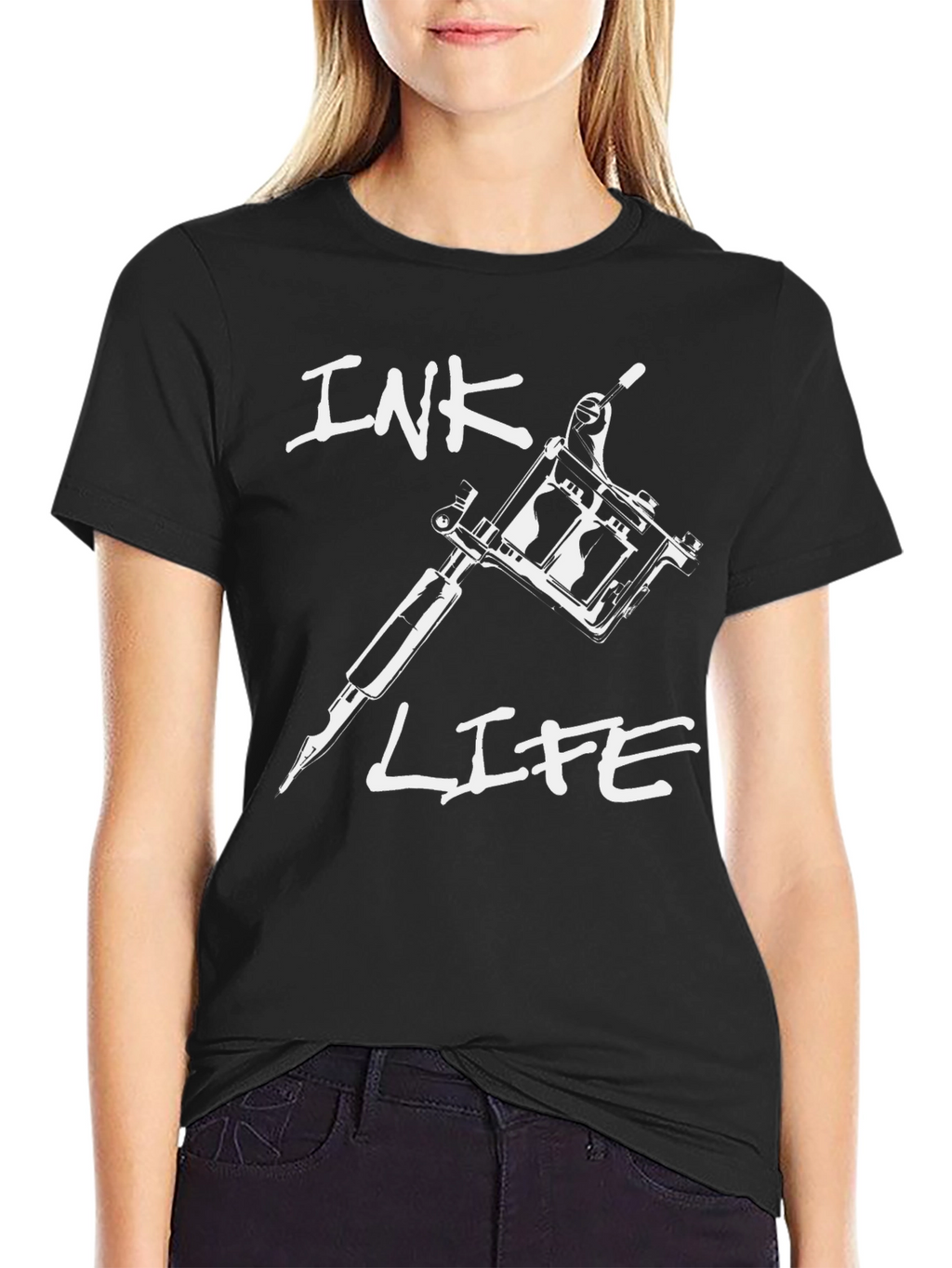 Ink Life Tattoo Gun Graphic T-Shirt
