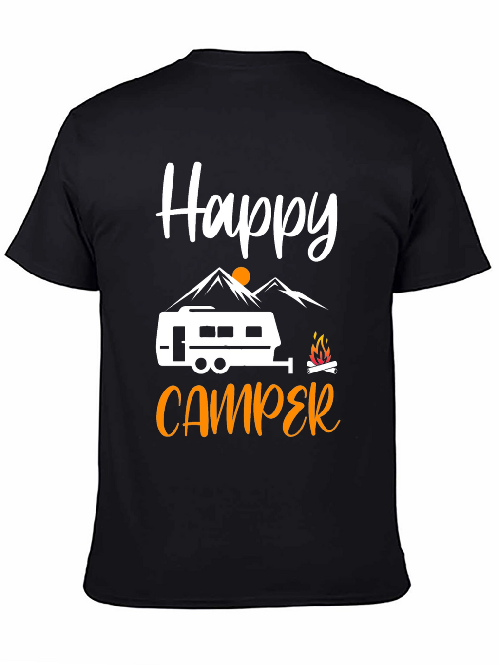 Happy Camper Graphic Tee - Outdoor Adventure Shirt