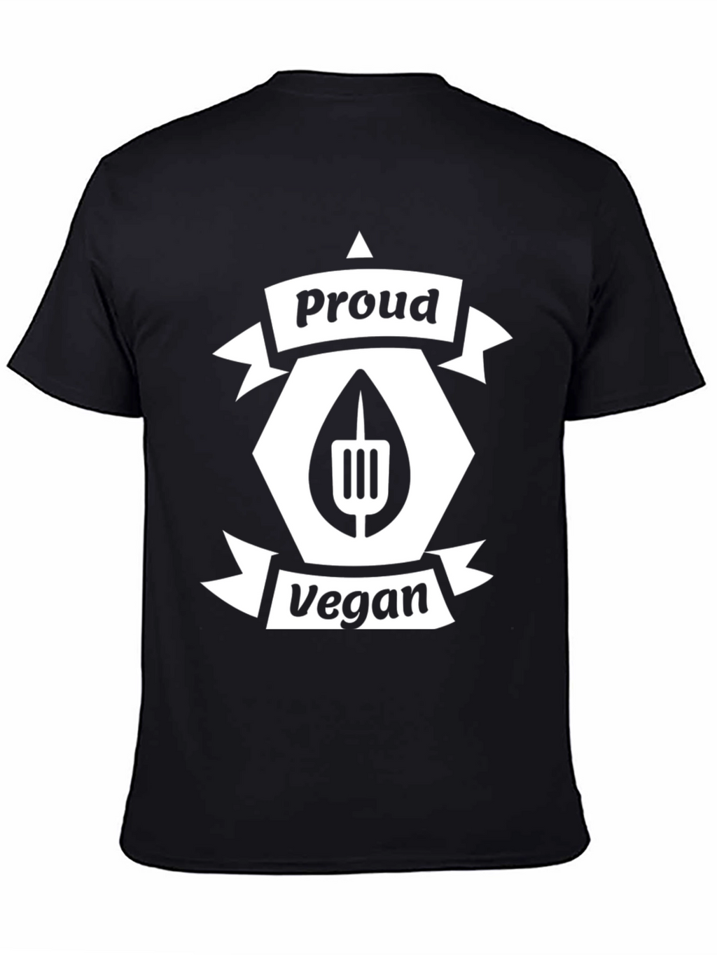 Proud Vegan Black Graphic T-Shirt
