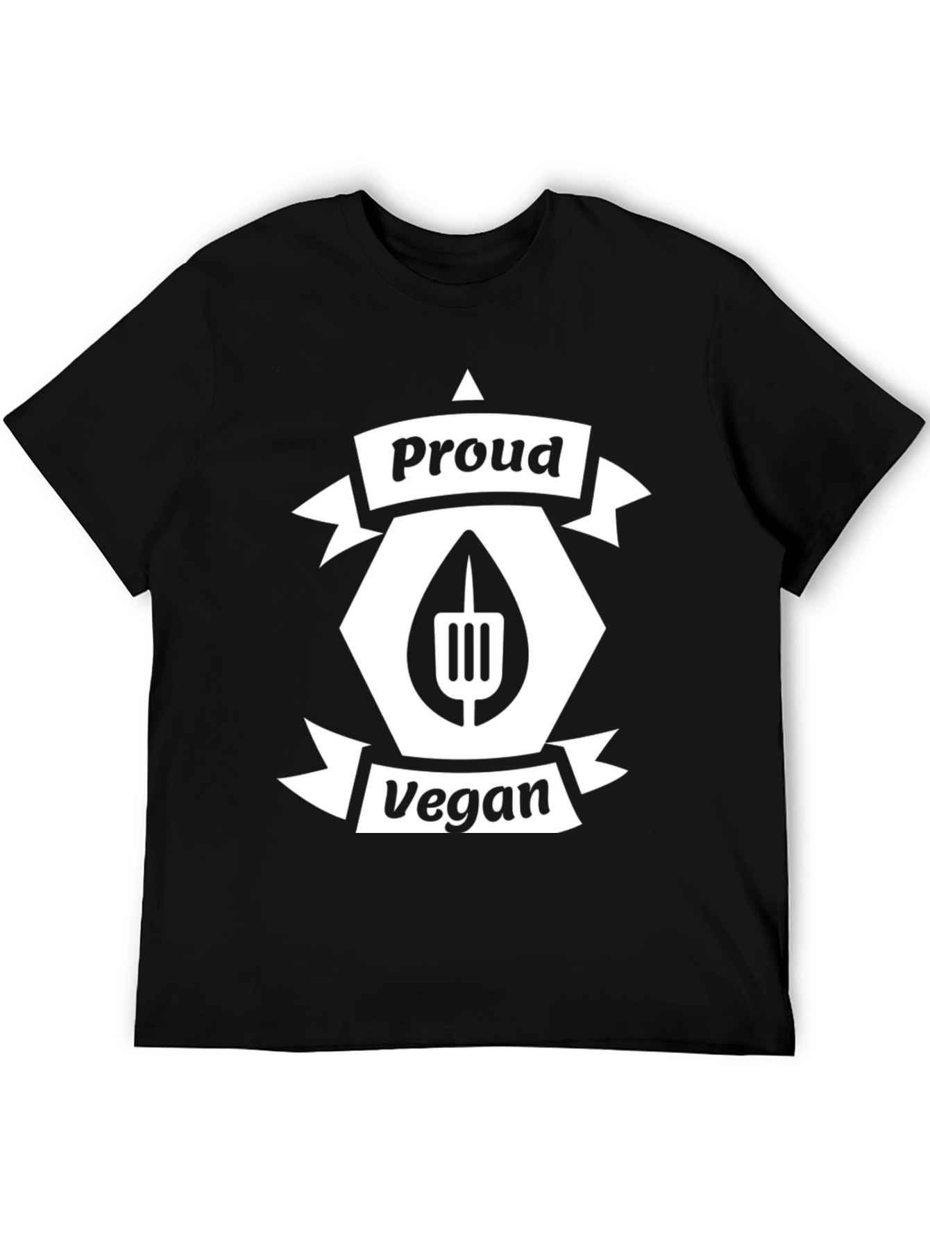 Proud Vegan Black Graphic T-Shirt