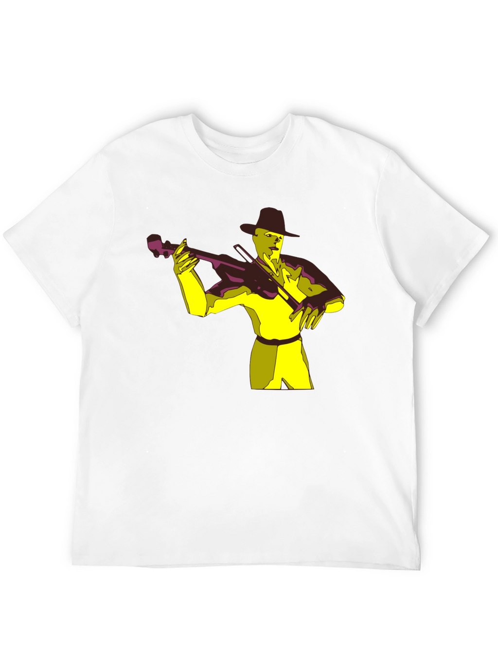 Musician Graphic Tee - Black Cotton T-Shirt
