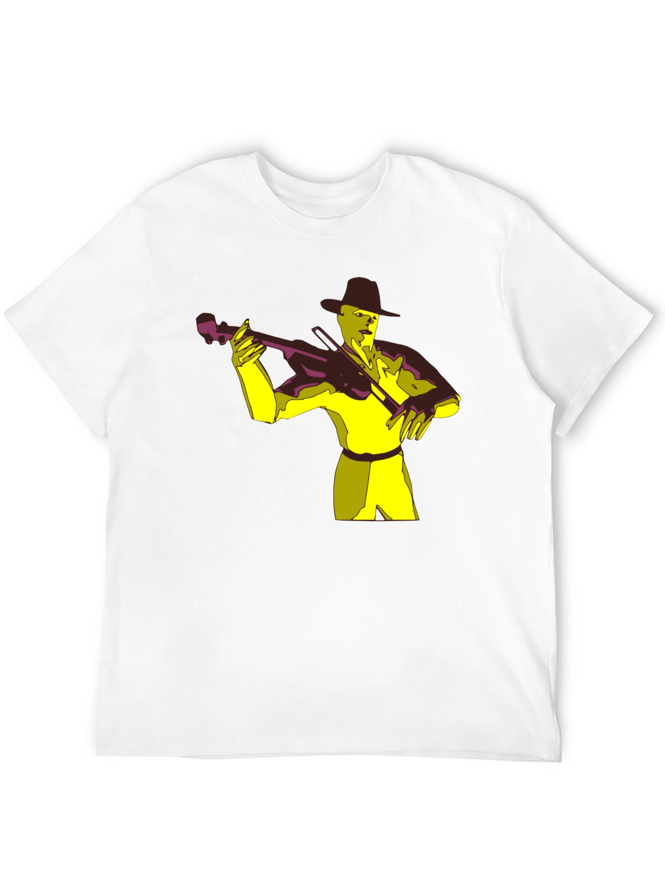 Musician Graphic Tee - Black Cotton T-Shirt