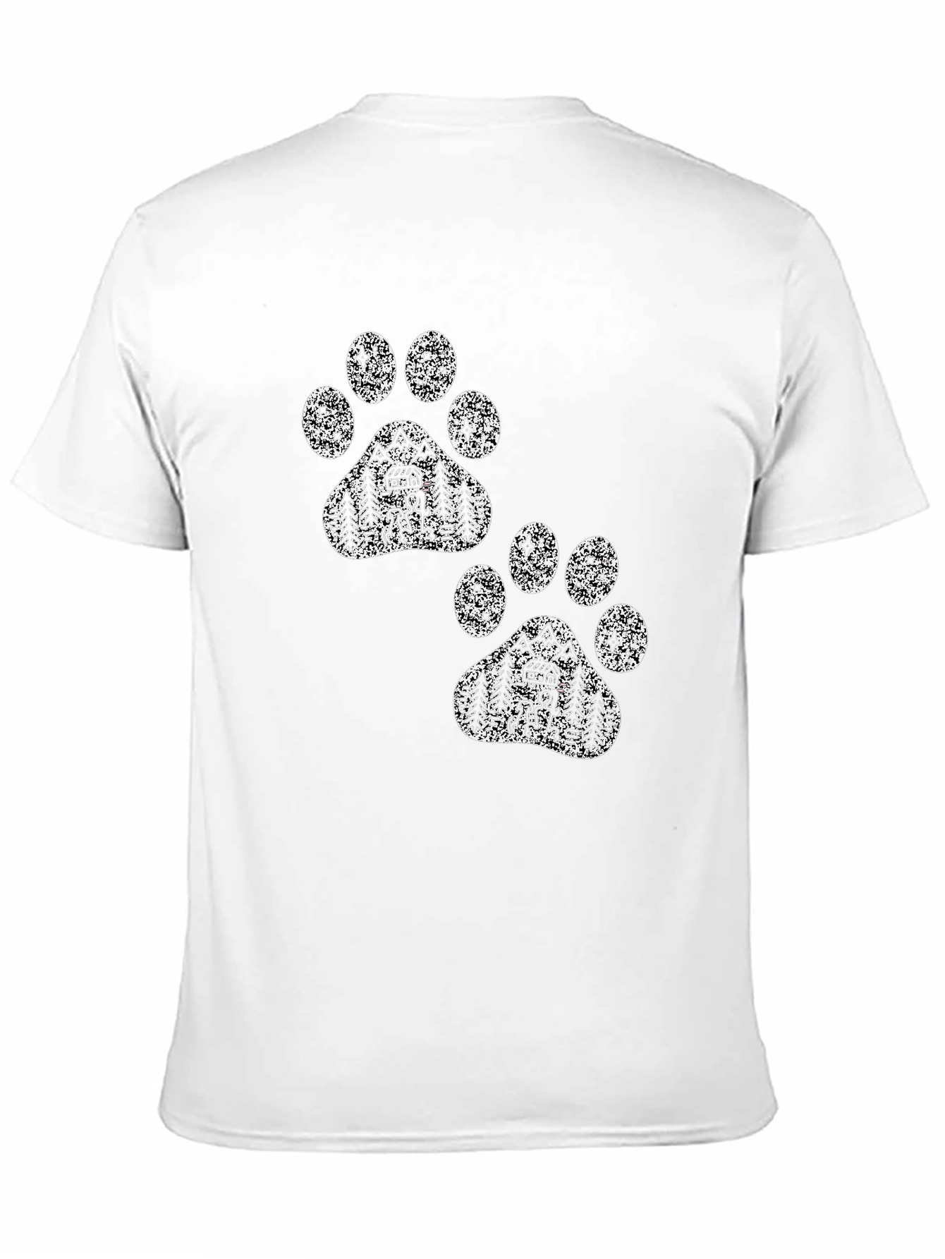 Cabin Paw Print Graphic T-Shirt