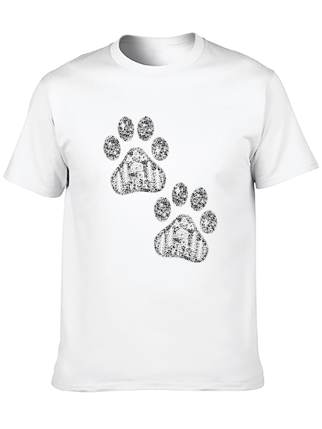 Cabin Paw Print Graphic T-Shirt