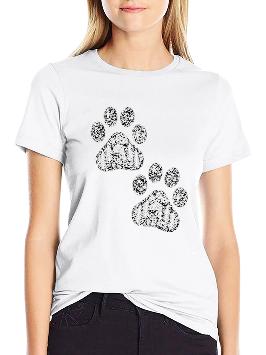 Cabin Paw Print Graphic T-Shirt