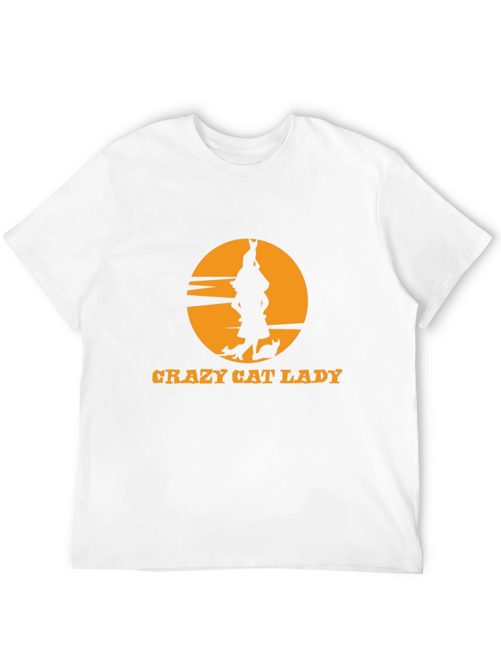 Crazy Cat Lady Black T-Shirt Novelty