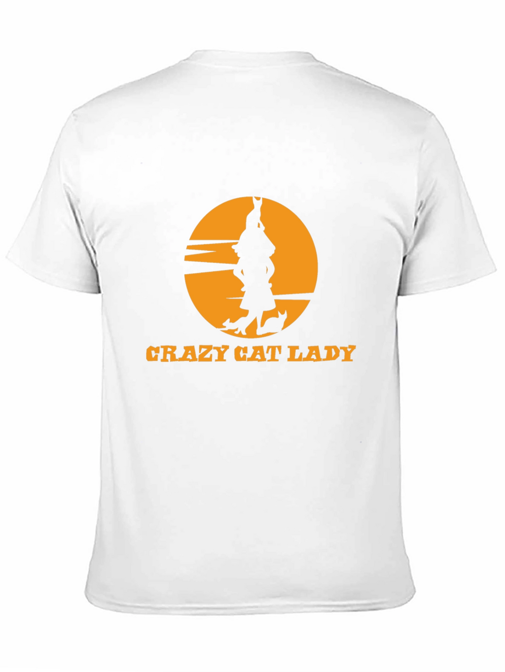 Crazy Cat Lady Black T-Shirt Novelty