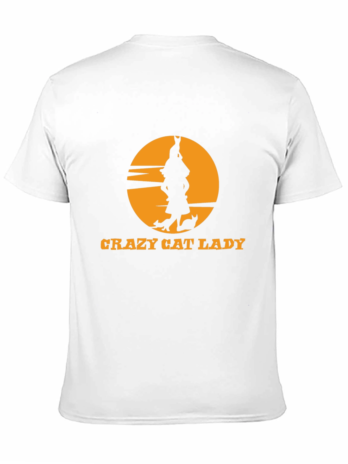 Crazy Cat Lady Black T-Shirt Novelty