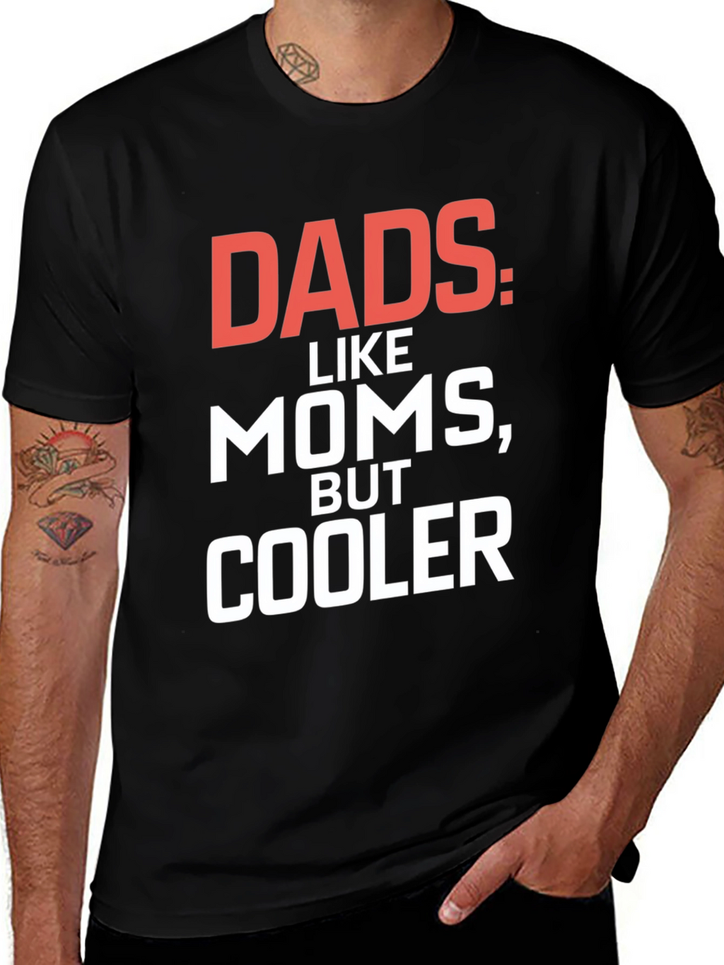 Dads Cooler T-Shirt - Black Graphic Tee