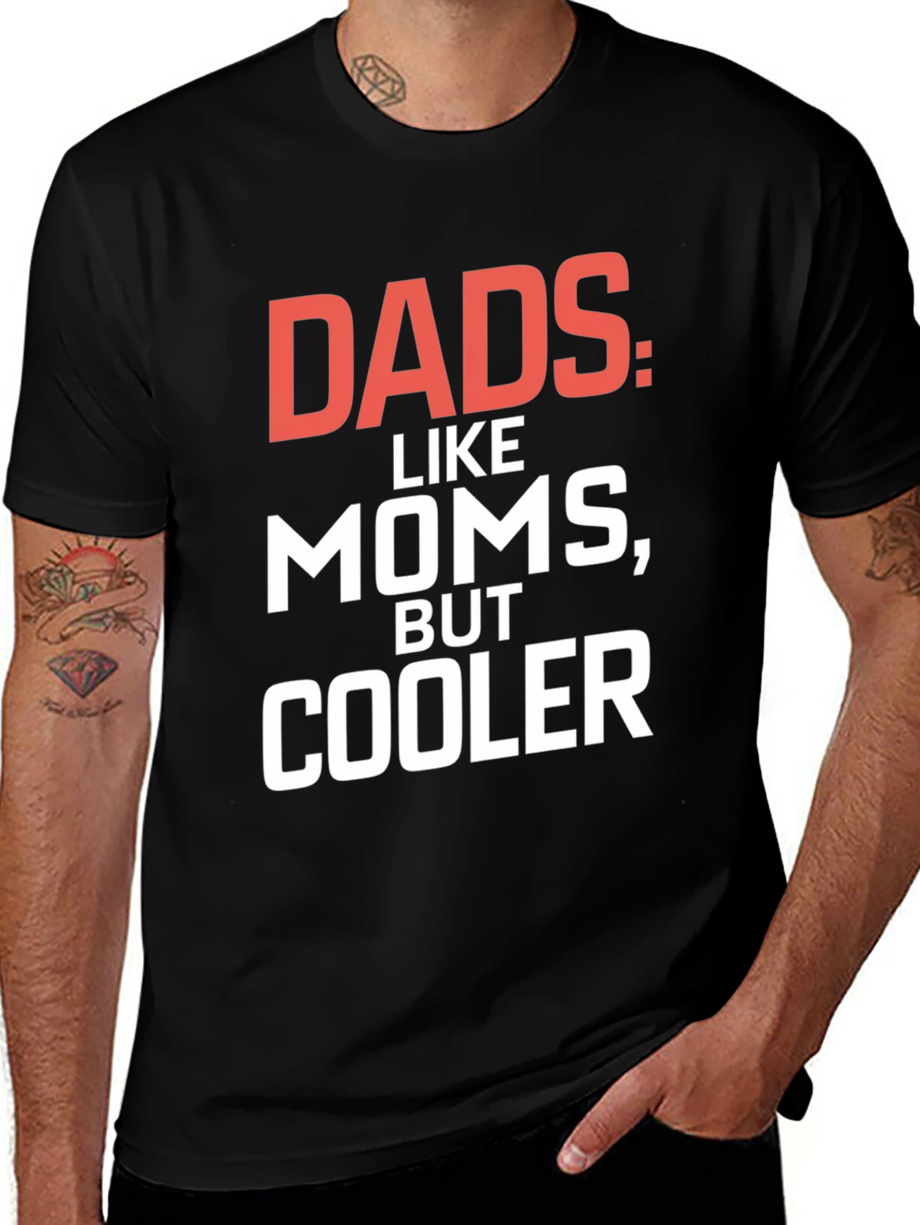 Dads Cooler T-Shirt - Black Graphic Tee