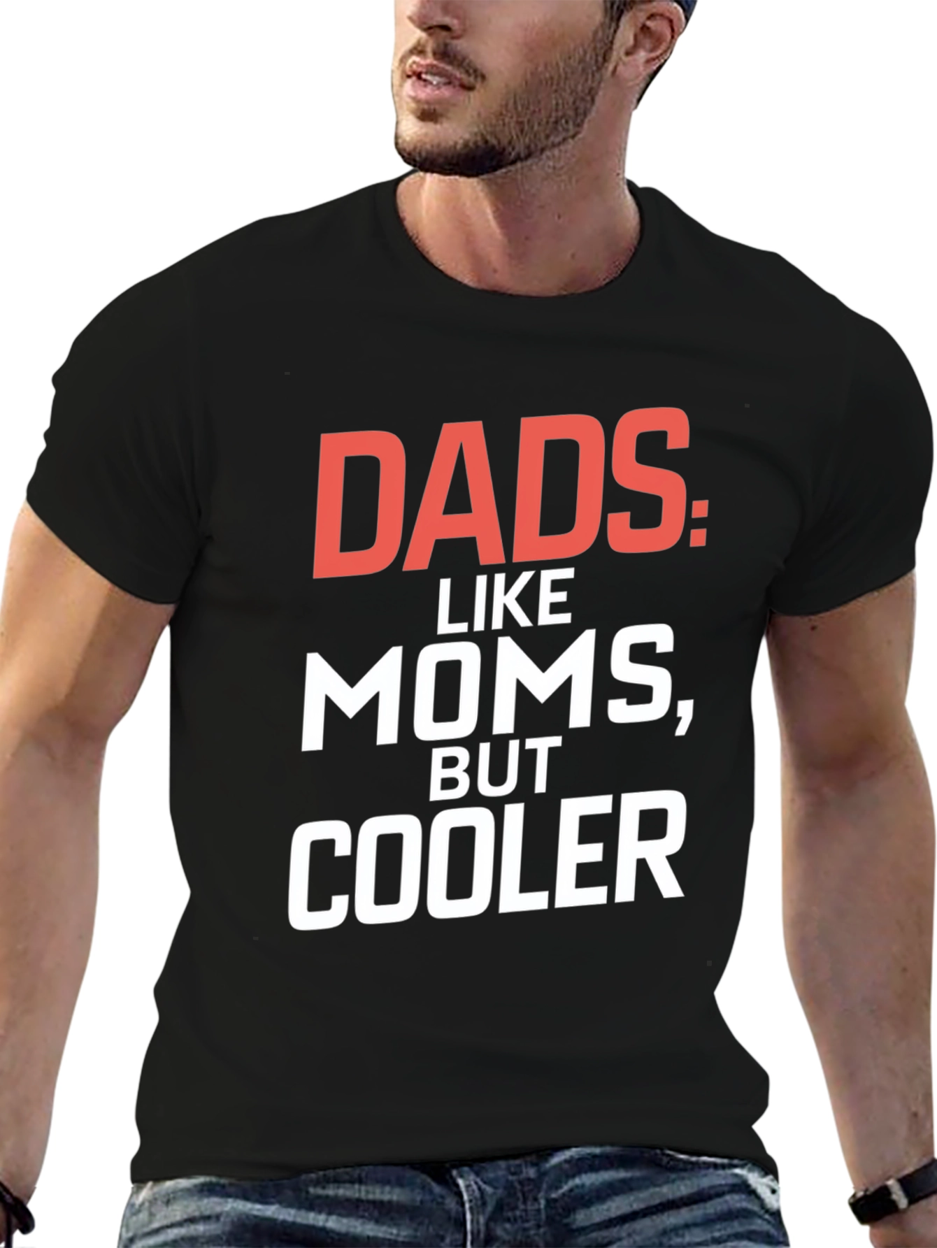 Dads Cooler T-Shirt - Black Graphic Tee