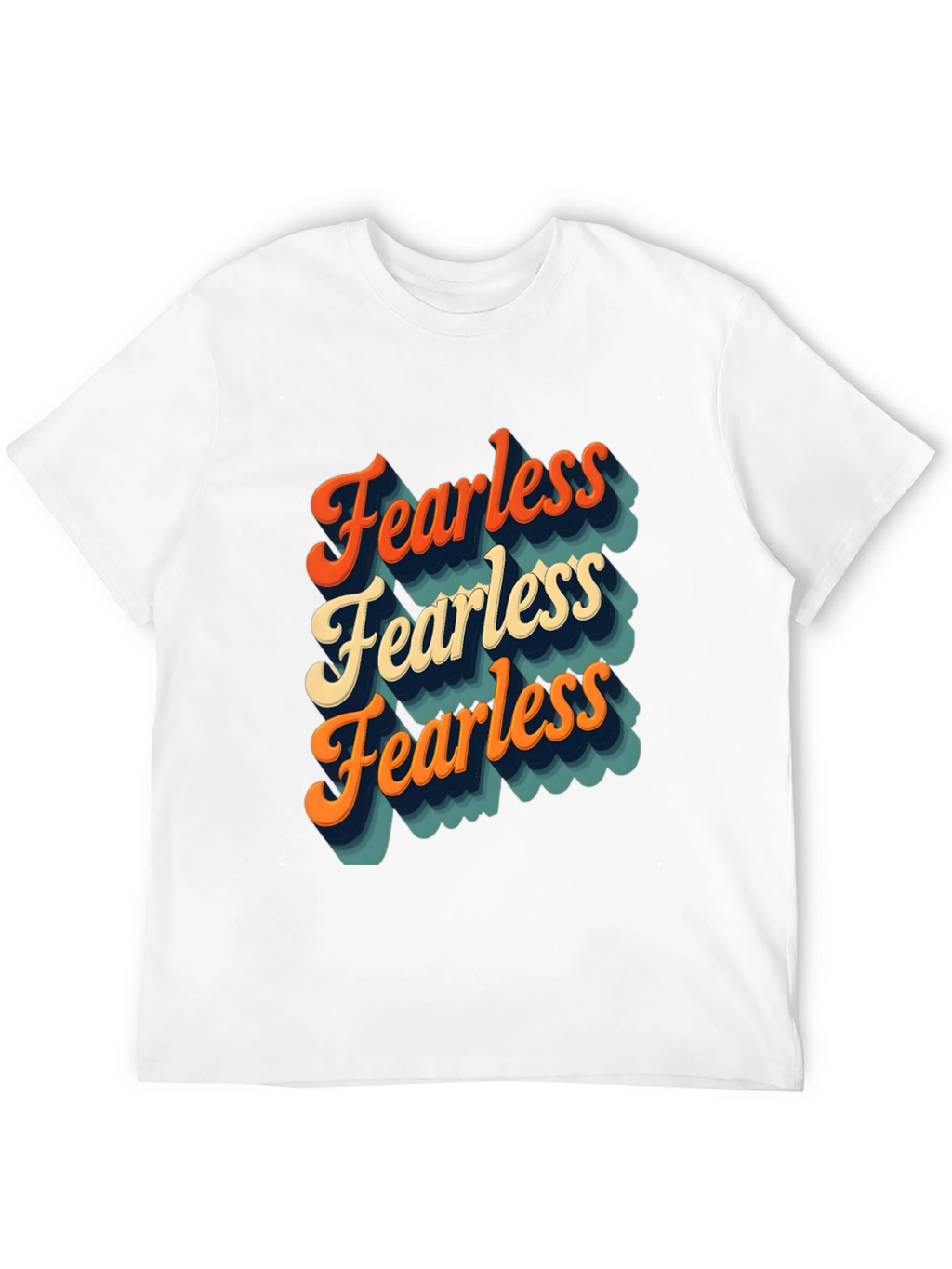 Retro Fearless T-Shirt - Bold Statement Tee
